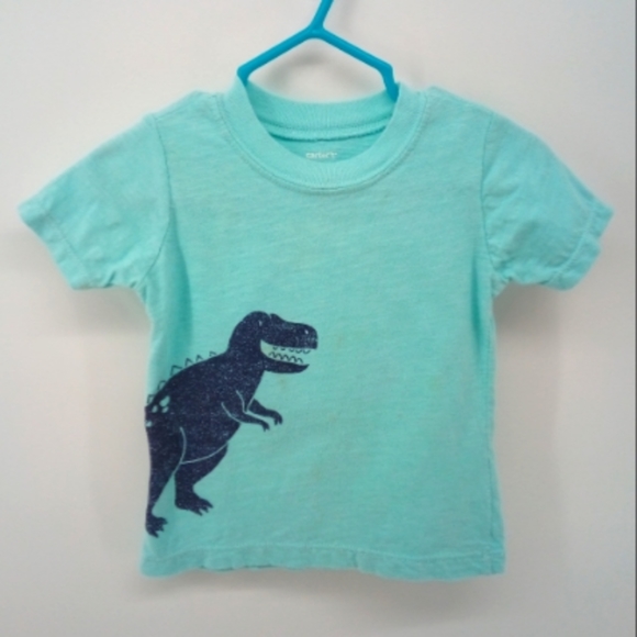 Carter's Dinosaur 12 Months  100% Cotton Short Sleeve Tee Shirt - Picture 1 of 6
